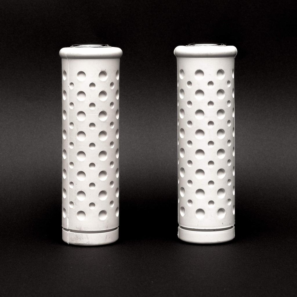 White Punching Grip for Harley 1" Nice Motorcycle ..