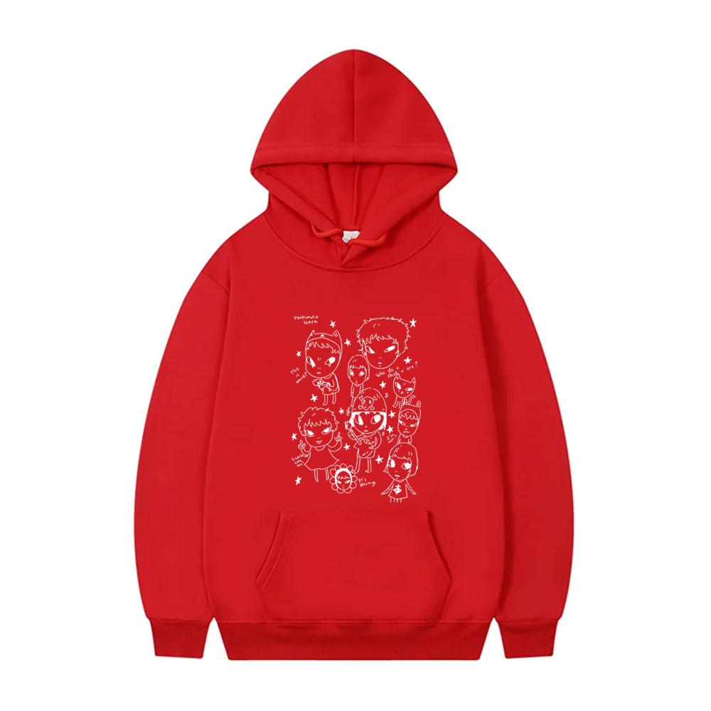 Yoshitomo Nara Graphic Hoodie Men Women Casual Humor Funny Pullover Hoodies Male Oversized Sweatshirt