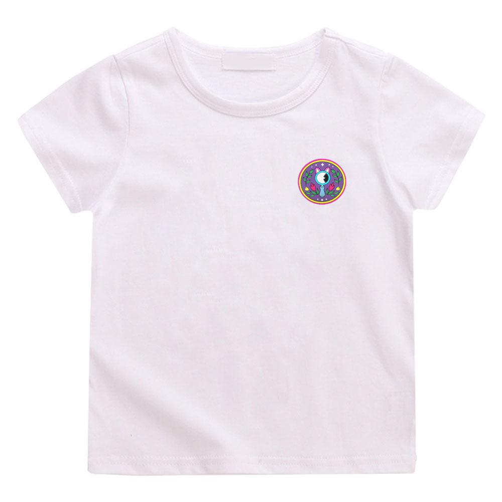 The Creature Cases Simple-style T-shirt Cotton 100% Casual O-neck Cute Cartoon Boys and Girls Top Manga Anime Print Tees Summer