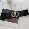 Versatile Black Elastic Wide Waist Belt For Women Enhancing Dress Styles With Features Slimming