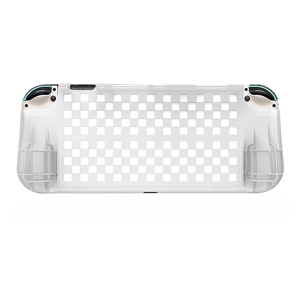 Nintendo Switch OLED TPU Schutzhülle mit Dual-Spielkartenfach & Griff-Kombination