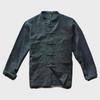 Men's Retro Linen Shirt Jacket with Chinese-Style Buttons for Spring and Autumn