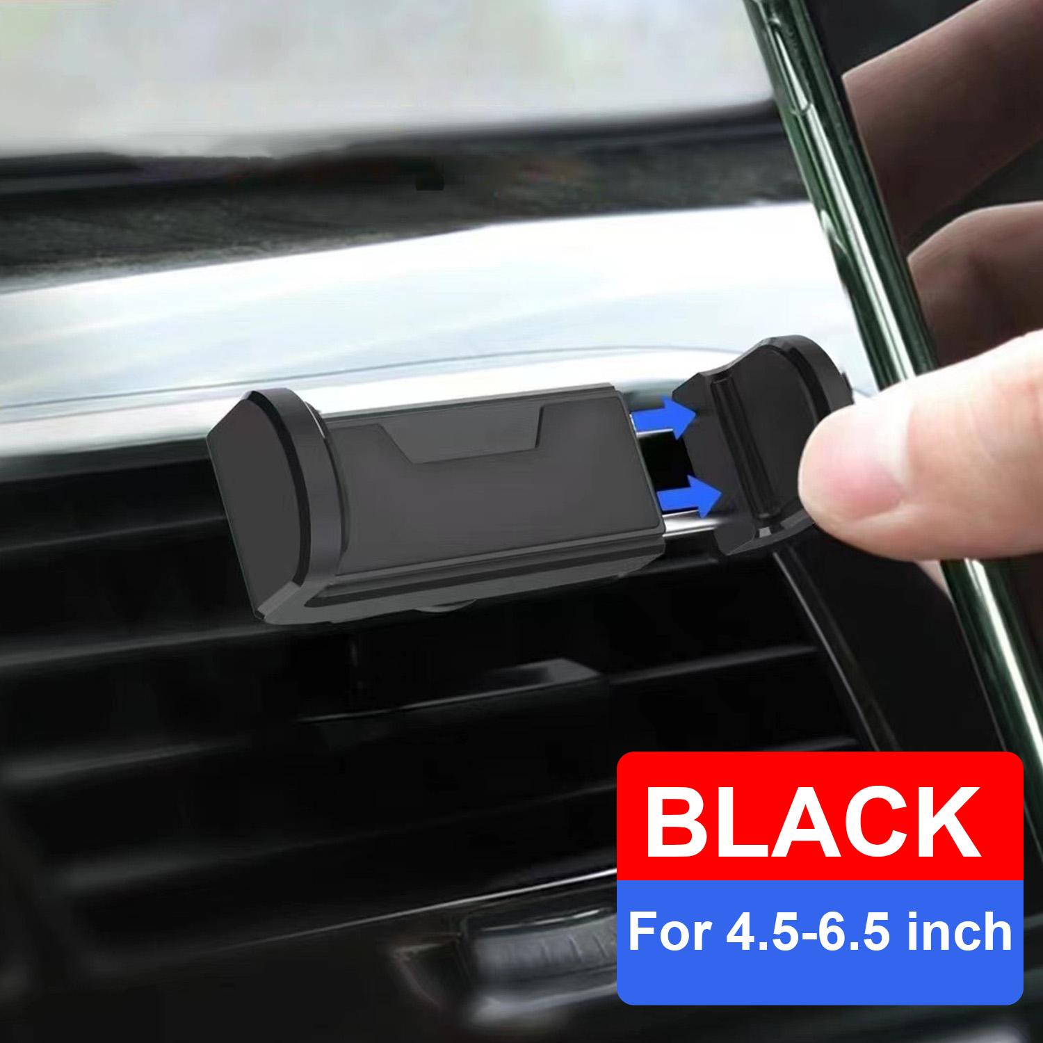 2025 Car Phone Holder For Universal Mobile Phone Holder Stand Car Phone Stand For Car Air Outlet Mount Car Cell Phone Support чёрный