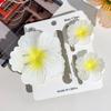 Egg Flower Hair Clip SetBauhinia Flower Back Head Grab Clip Elegant Shark Clip Hair Accessory Headwear