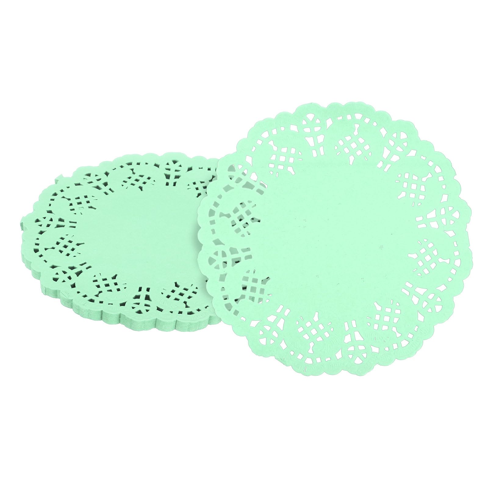 uxcell 50pcs Paper Doilies 5.5  Diameter Lace Paper Doilies Disposable Paper Place Cushions for