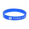1PC Medical Alert TYPE 2 DIABETIC Silicone Bracelet Type 2 Warning Medical Sports Wrist Strap