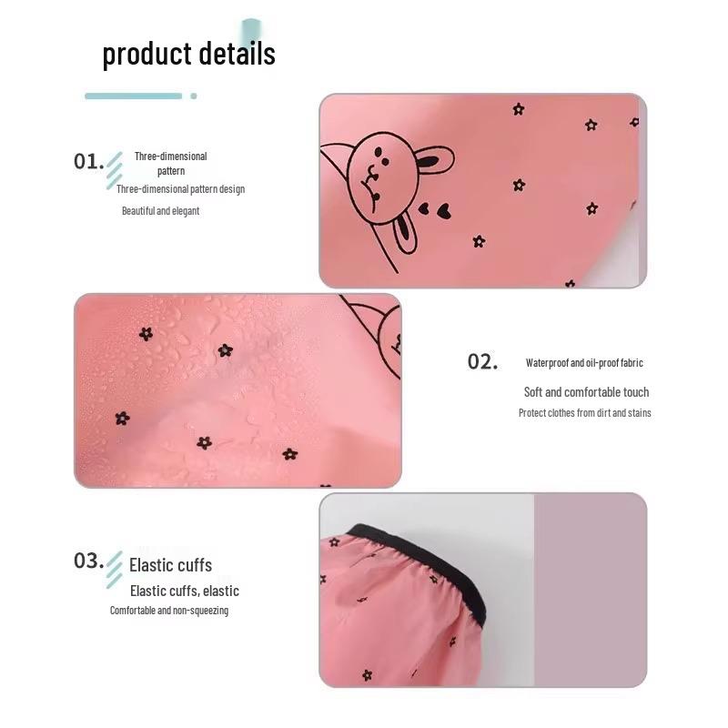 Waterproof Extended-Length Anti-Stain Cute Oversleeves for Adults