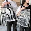 PVC Transparent Shoulder Bag Unisex Fashion Large Capacity Portable Backpacks Multifunctional Waterproof Male Female Knapsack