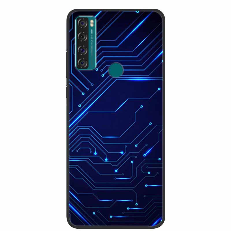 Case For TCL 20 SE Luxury Silicone TPU Soft Phone Cover For TCL 20 SE Case T671H 6.82" Funda Animal Capa Cute Shockproof Coque