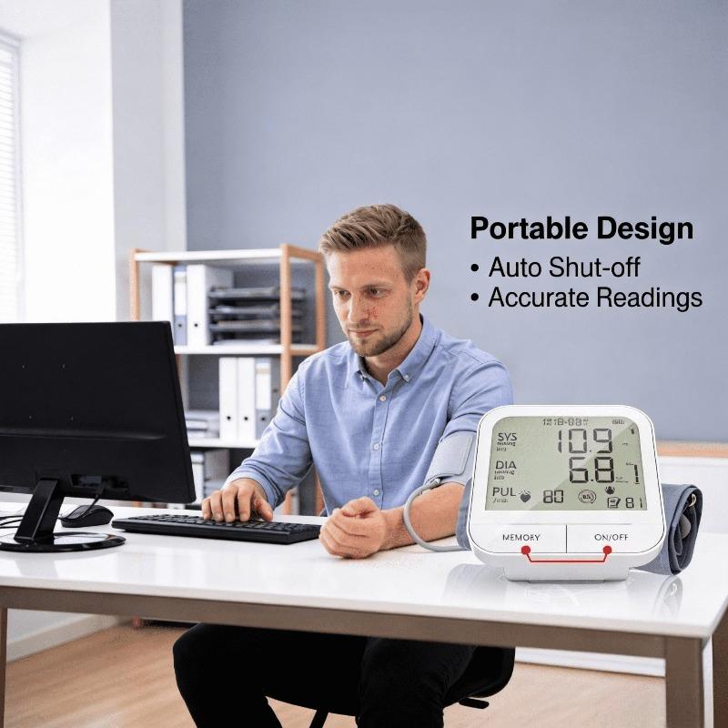Trusted Home Blood Pressure Monitor with Oversized Display and Minimal Controls
