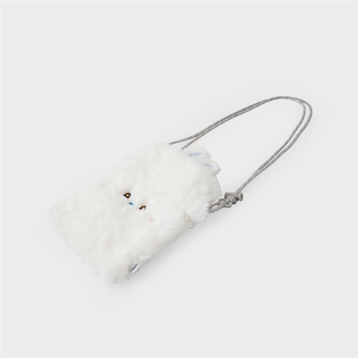 Bunini Plush Doll Mini Crossbody Bag (White)