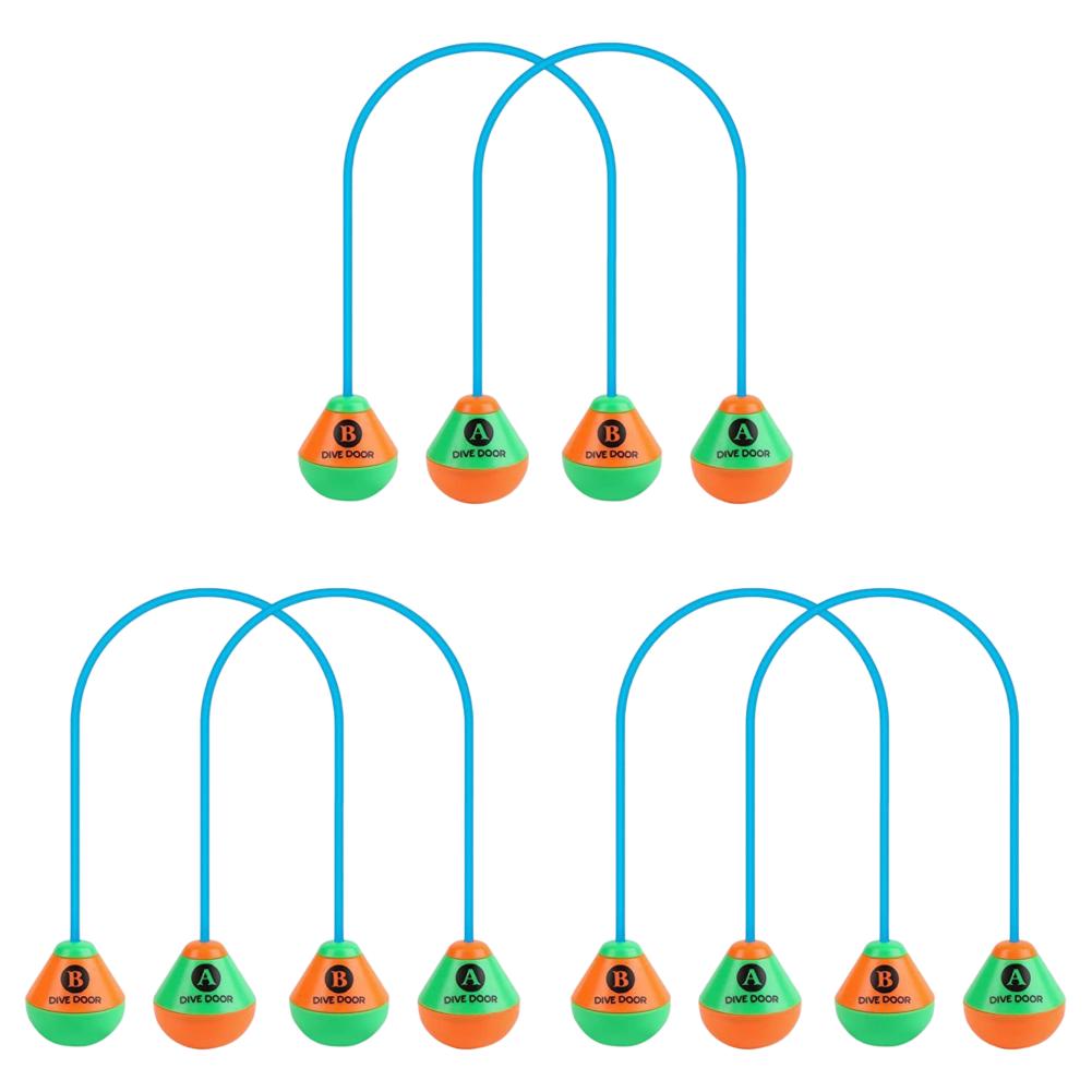 10-2PCS Through Door Diving Ring Funny Swimming Game Aids Dive Door Reusable Diving Training Crossing Rope Door Pool Water Toys