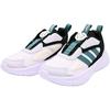 New Adidas Slip Resistant Abrasion Resistant Low top Kids' Running Shoes White Black Green Kids' HP3624