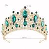 Water Drop Shape Tiara Hair Crown Rhinestone Bridal Wedding Crown Hair Accessories  Party Event