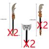 MOC Medieval Weapon Knight Building Block Accessories Character Helmet Hat Academic Gown Axe Sword Shield Brick Toy Gift K073