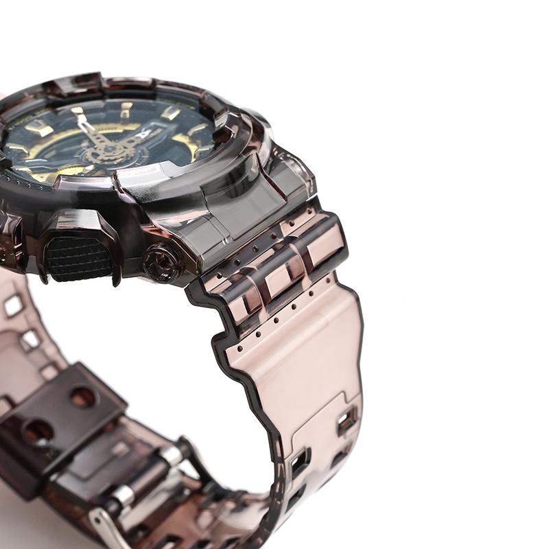 För Casio G-Shock GA-100/110/120 GD-100/110/120 GAX-100 GLS-100 Silikonarmband Boettsats Transparent Sportklocka Armband