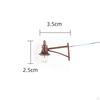 5Pcs 1/87 Scale Street Lights Simulation Decoration Durable Miniature Model Railway Lamps Lamp for