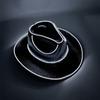 With LED Lights Cowboy Cowgirl Hat Luminous Light Up Cap Western Cowboy Hat for Dancing Party Dress Up Pearlescent Cowgirl Hat