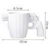 Mug Creative Revolver Shape Ceramic  Shape Coffee Cup Large Capacity Water Cup Home Furnishings