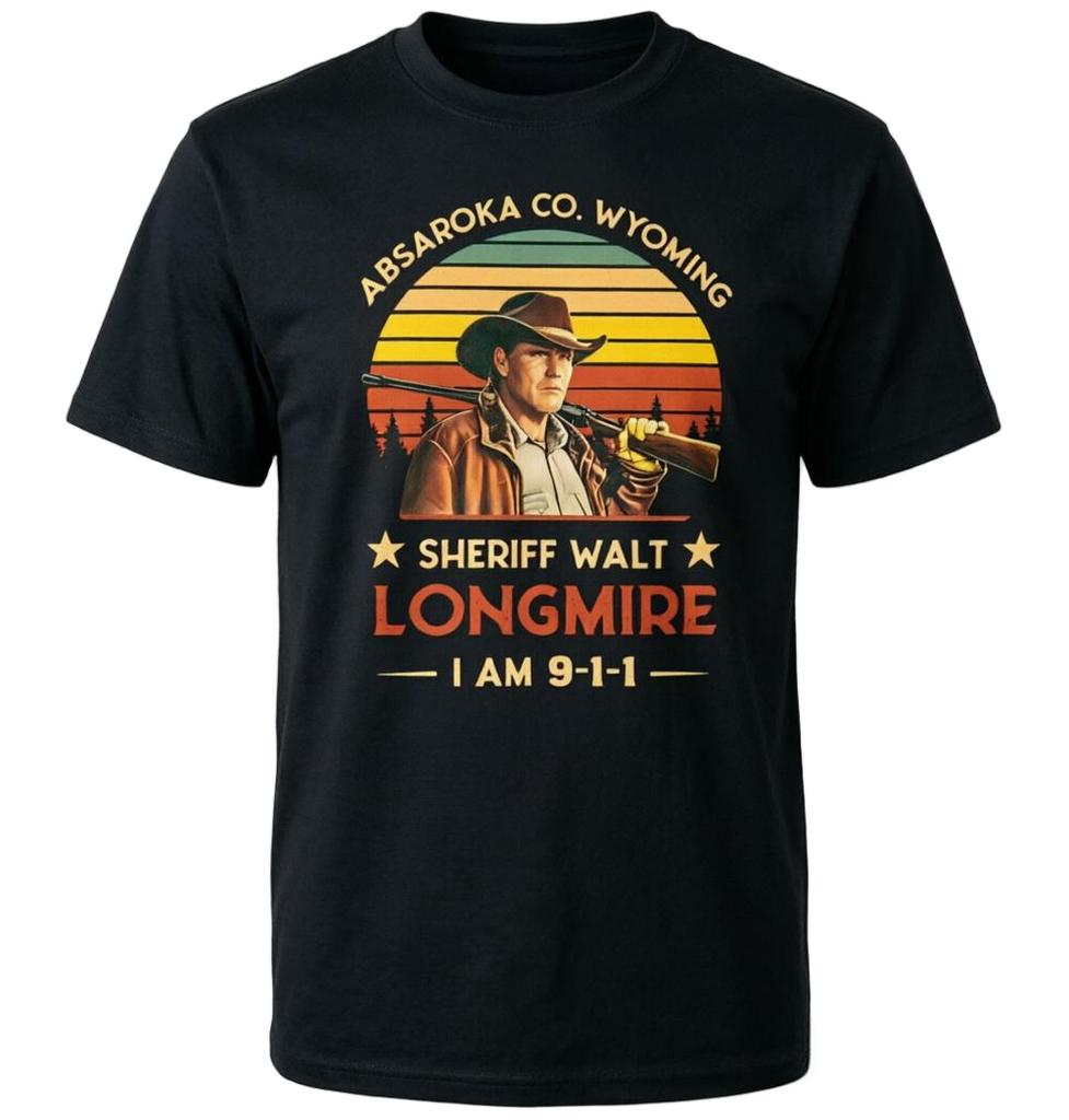 Sheriff Walt Longmire Retro Sunset T-Shirt