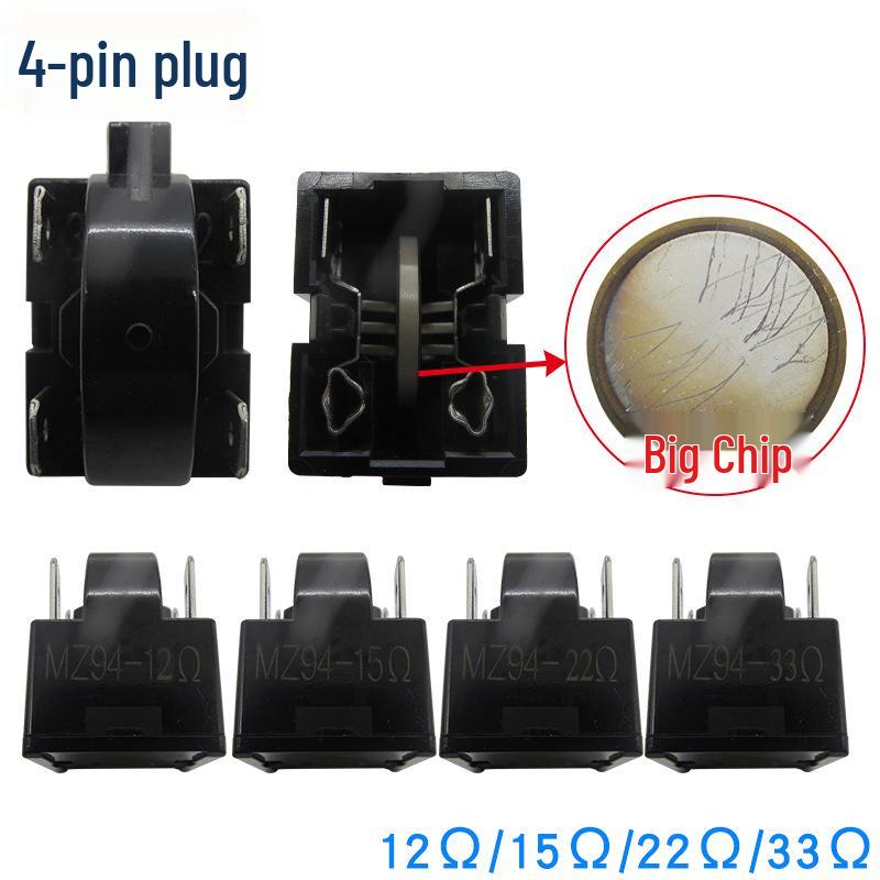 PTC Refrigerator Compressor Starter 3-Pin Protector for Large Chip Refrigeration