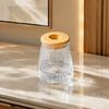 Desktop Flower Vase Hydroponic Planter with Lid, Glass-Like Clear Plant Propagation Station, Minimalist Style for Cuttings, Home Office Desk