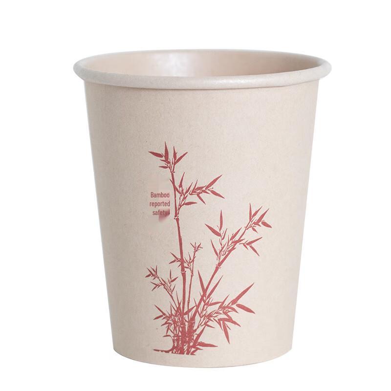 QiaMei Thickened Bamboo Fiber Disposable Paper Cups