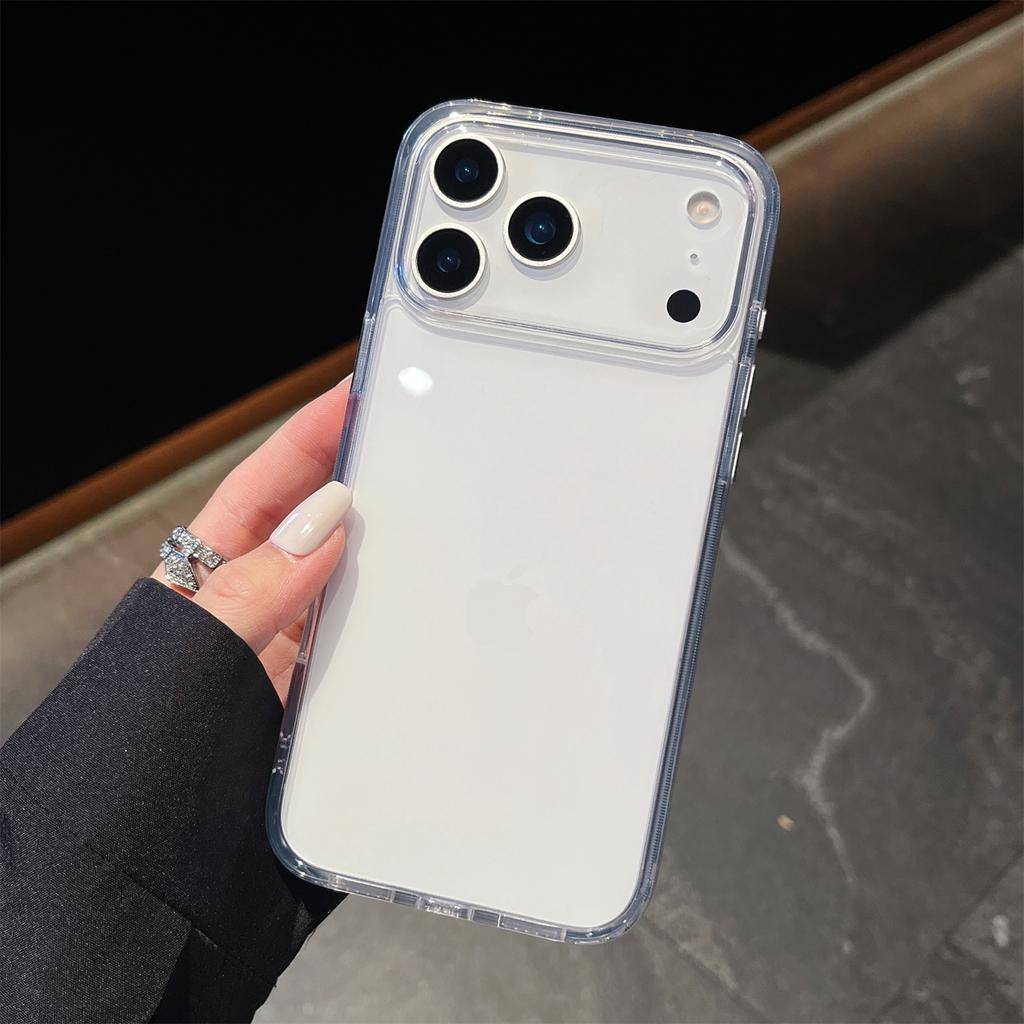 For iPhone 17 Pro Max Case High Transparency PC + TPU Phone Cover