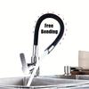 Modern Stainless Steel Kitchen Faucet with 360° Silicone Spray Head, High Pressure Dual Spray Modes, Hot/Cold Mixer Tap,