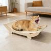Big Size Scratch Pad And Relaxation Bed Combined Sisal Top Wooden Bottom Comfortable For Large Animals