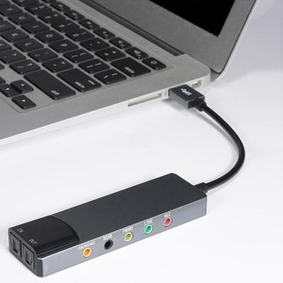 Κάρτα ήχου USB οπτικών ινών SPDIF Κάρτα ήχου Υπολογιστής Εξωτερική πολυλειτουργική κάρτα ήχου Υποστήριξη AC-3 για Sound Track 5.1 συμβατό με DTS