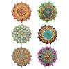 Retro Ethnic Flower Refrigerator Magnet DIY Home Office Kitchen Locker Fridge