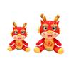 Jahr 2024 Maskottchen Puppe Ornament Kawaii Cartoon Drache Plüsch Puppe Spielzeug Weiches Stofftier