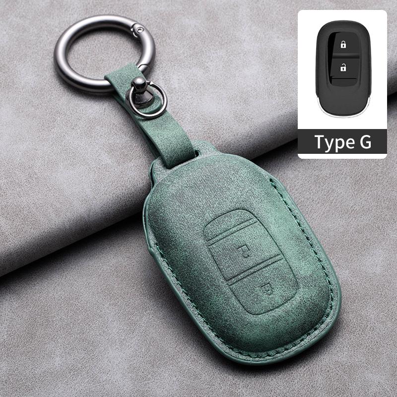 Leather Cover Protector Holder Car Remote Key Case Fob for Honda Civic Accord HR-V CR-V CRV 2 3 4 Buttons Keychain Accessories