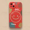 Apple 15promax telefoonhoesje color block smiley face 14 iPhone anti-drop 13 minimalistisch all inclusive 12 zacht 11