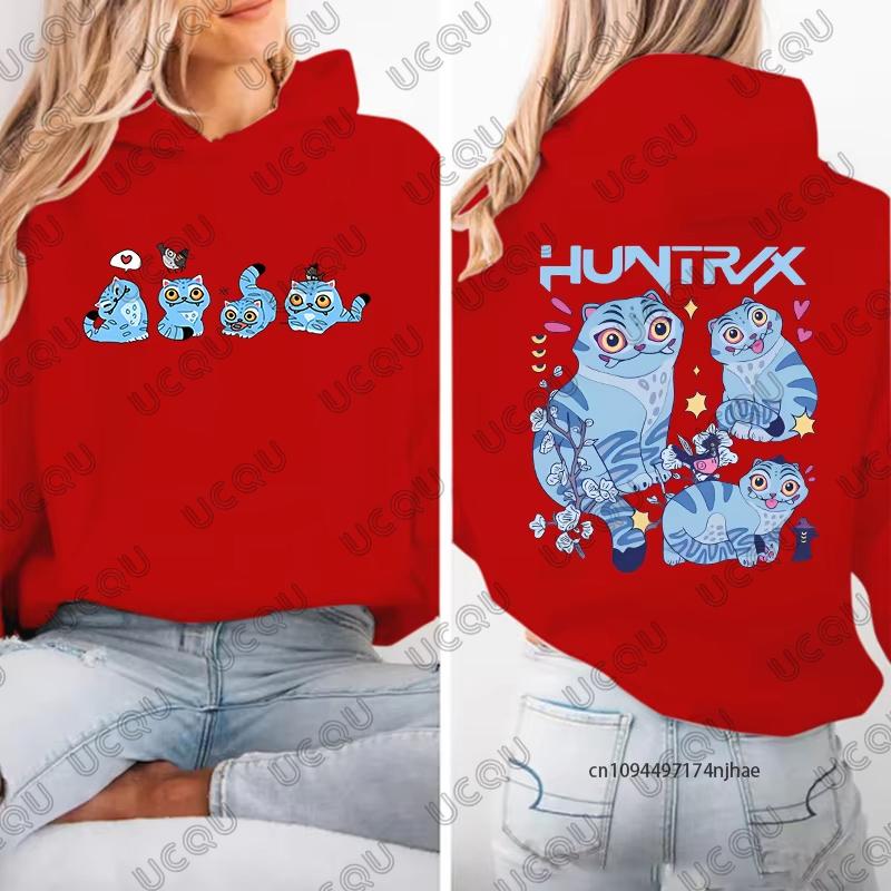 Kpop Chasseurs de Démons Sweat-shirts Mignons Tigre Imprimé Pour Femmes Hommes Automne Hiver Pull Manches Longues Décontracté Sweat-shirts Tops de Couples