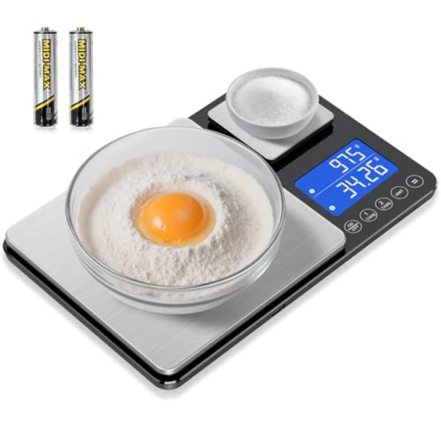 Dual Platform Food Kitchen Scale with 0.01g/0.001oz High Precision 15kg/33lb Bakery Scale Dual Accuracy Kitchen Scale for Sourd United States