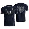 USA Men's Casual Letter Print Short Sleeve T-Shirt