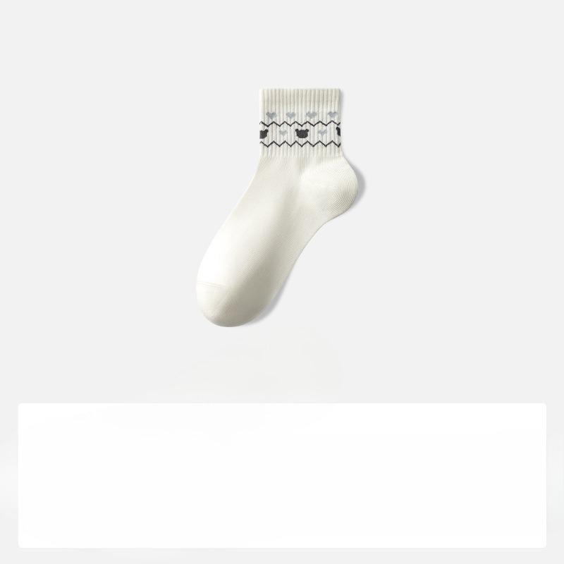 

Носки Хлопок Короткие Носки Чистый Хлопок Белые Лодочки Летние и Весенние Полностью Хлопковые Носки 1 pair белый