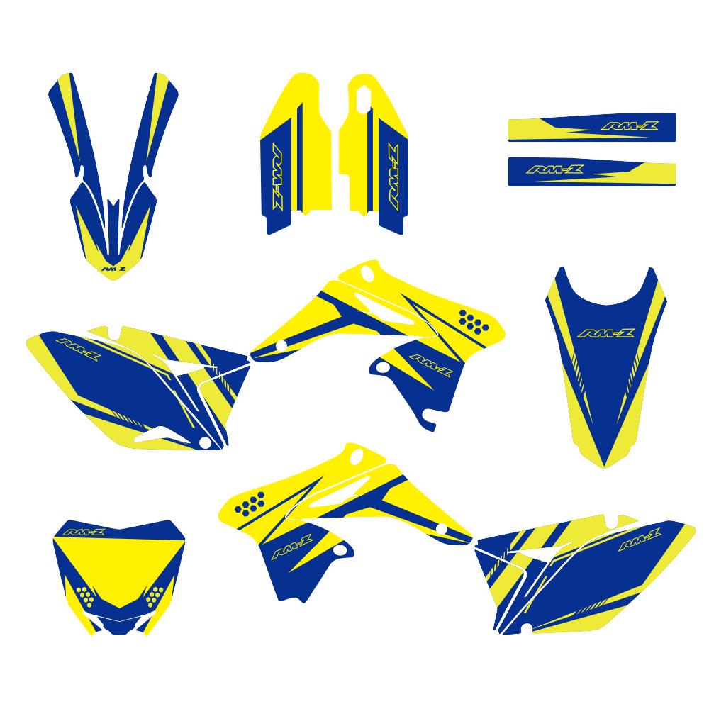 

Полный комплект наклеек для эндуро-мотоцикла Suzuki RMZ250 2010-2014 Thickened - 29mil