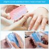10/20/30/50Pcs Plastic Nail Dust Powder Cleaning Brush Double Sided Hand Fingernail Toes Scrubbing Brush Cleaner Pedicure Scrub