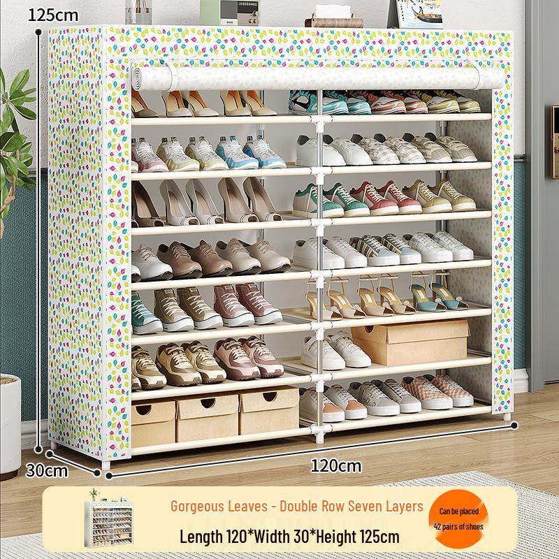 Multi-Layer Dustproof Shoe Cabinet with Large Storage Capacity for Home or Dormitory Use