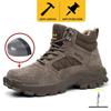 Men's Anti-Smash Steel Toe Lightweight Winter Work Boots for Welding and Construction Safety