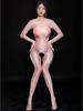 M Xl Separate Finger Nylon Catsuit Glossy Shiny Bodystocking Back Zipper Open Crotch Bodysuit Tights Sexy Leotard Conjoined Body