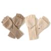 Half Finger Gloves For Men Women Cashmere Wool Blend Flip Cover Handwear For Smartphone Compatibility Winter Essential