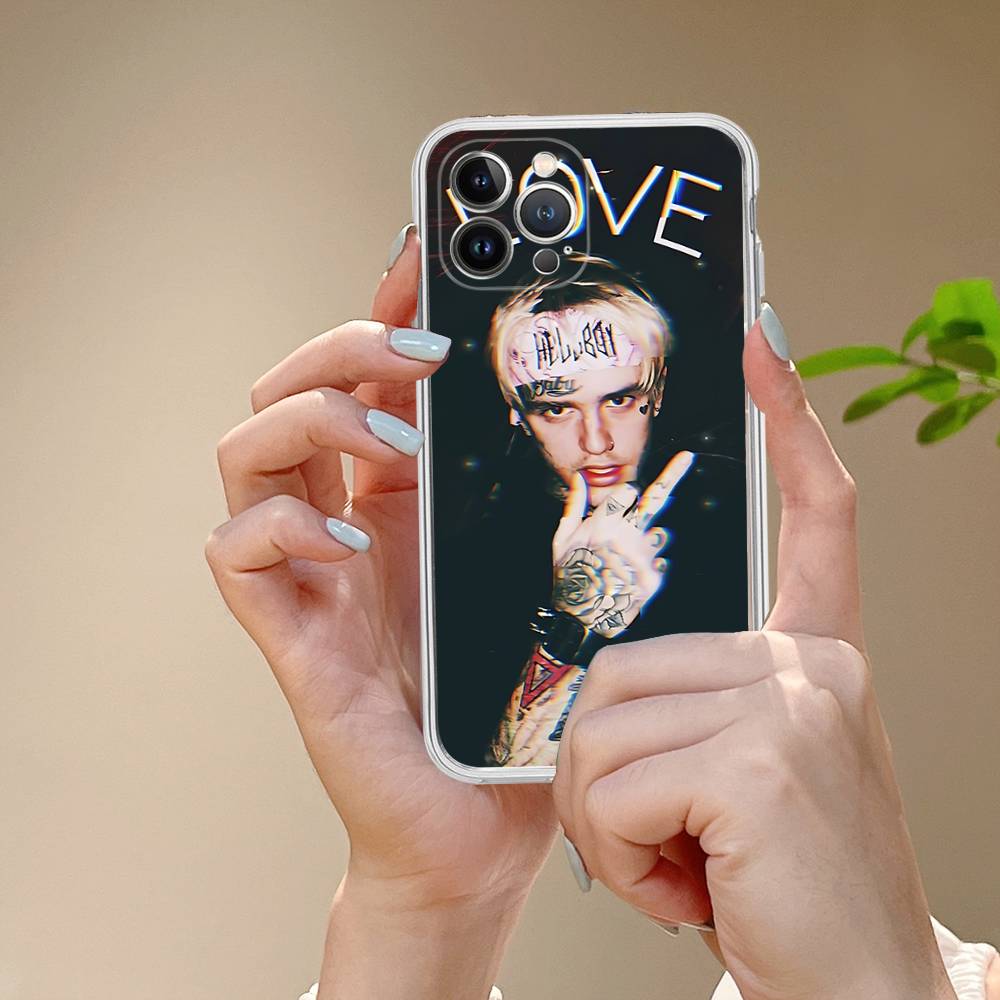 Singer Rapper L-Lil Peep Fit For IPhone 16 15 Promax Phone Case IPhone 14 11 12 High End 13 Pro Silicone
