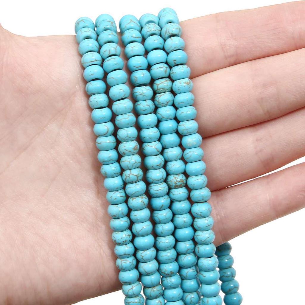Synthetic Blue Turquoise Beads: DIY Jewelry Twisted, Special-Shaped, Animal, Abacus Spacer, and Scattered Beads