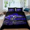 Race Car King Queen Duvet Cover Cool Speed Racing Bedding Set Teens Men Black Sport Car Quilt Cover Polyester Comforter Cover
