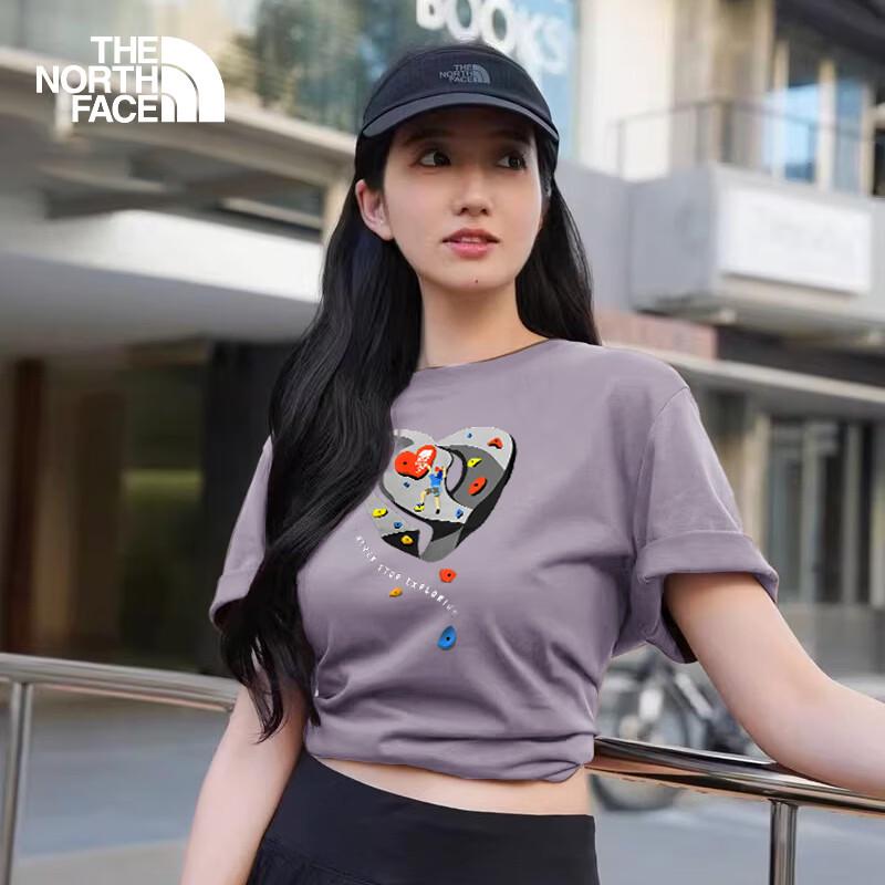 The North Face Unisex Heart Print Short Sleeve T-Shirt 8GW1