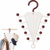 V-Shape Double-Sided Clothes Hanger for Belts, Ties, Scarves and Hats - Closet Storage Rack